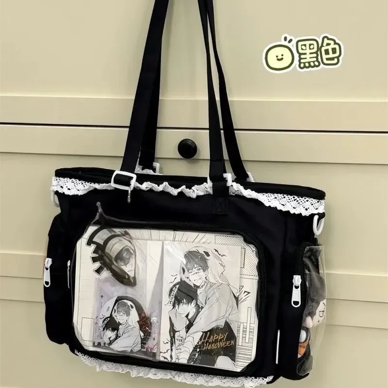 حقيبة باليه كبيرة الحجم من نوع Itabag اليابانية ثنائية الأبعاد ذات كتف واحد، هدية للأصدقاء، حقيبة يد نسائية من قسم التعديل الجماعيحقيبة كتف كبيرة الحجم بتصميم فتاة الباليه، من إيتاباغ اليابانية، ثنائية الأبعاد، هدية مثالية للأصدقاء، حقيبة يد نسائية - Image 2