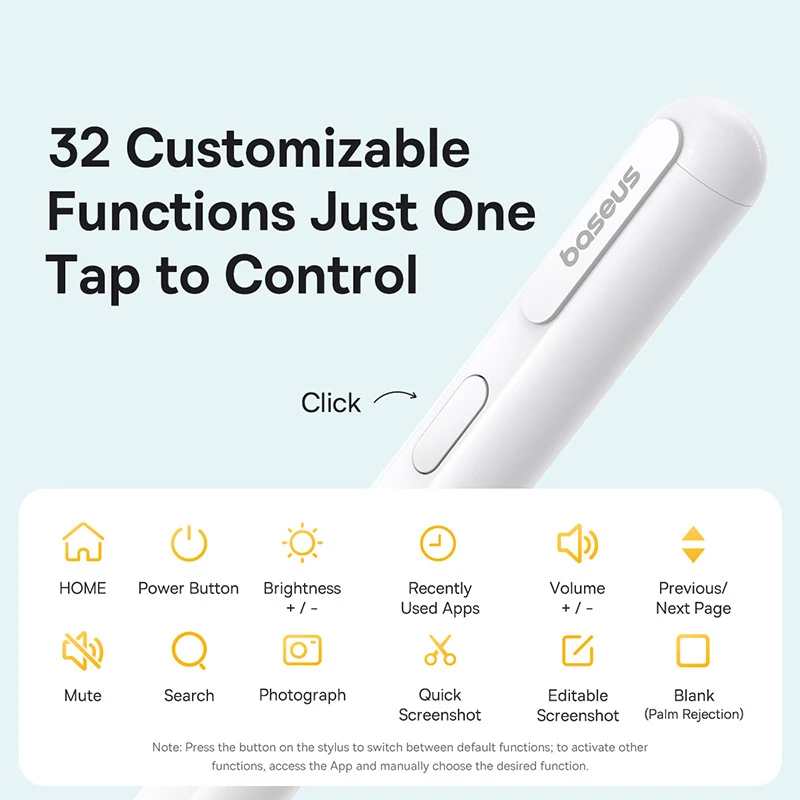Baseus 3rd Gen Bluetooth Stylus for Apple Pencil Palm Rejection Compatible with iPad pro Mini Air 2024 2022-2018 for Apple Pen من التحرير الجماعيقلم Baseus من الجيل الثالث بتقنية بلوتوث، متوافق مع قلم Apple Pencil، مع خاصية رفض راحة اليد، متوافق مع iPad Pro وMini وAir (2024، 2022، 2018) وقلم Apple Pencil. - Image 6