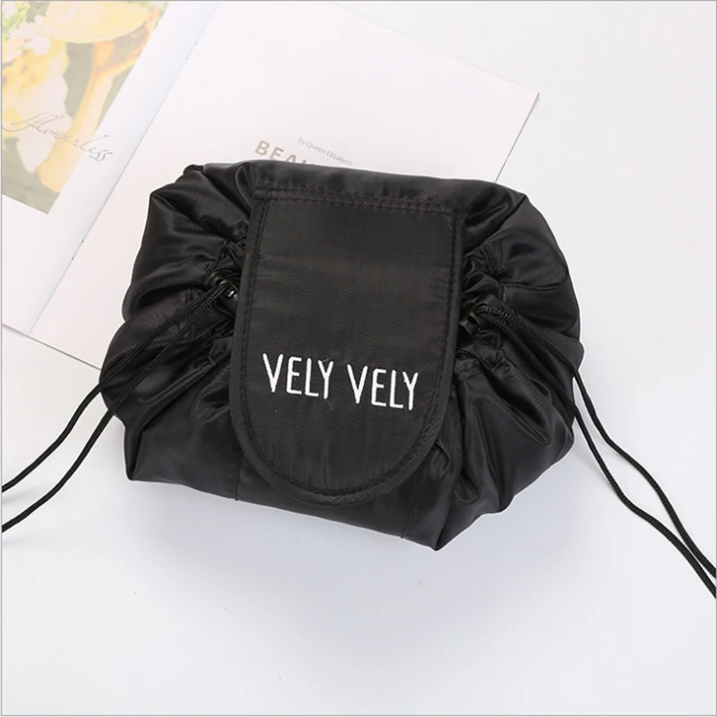 Women Drawstring Cosmetic Bag Travel Storage Makeup Bag Organizer Female Make Up Pouch Portable Waterproof Toiletry Beauty Case - Image 16