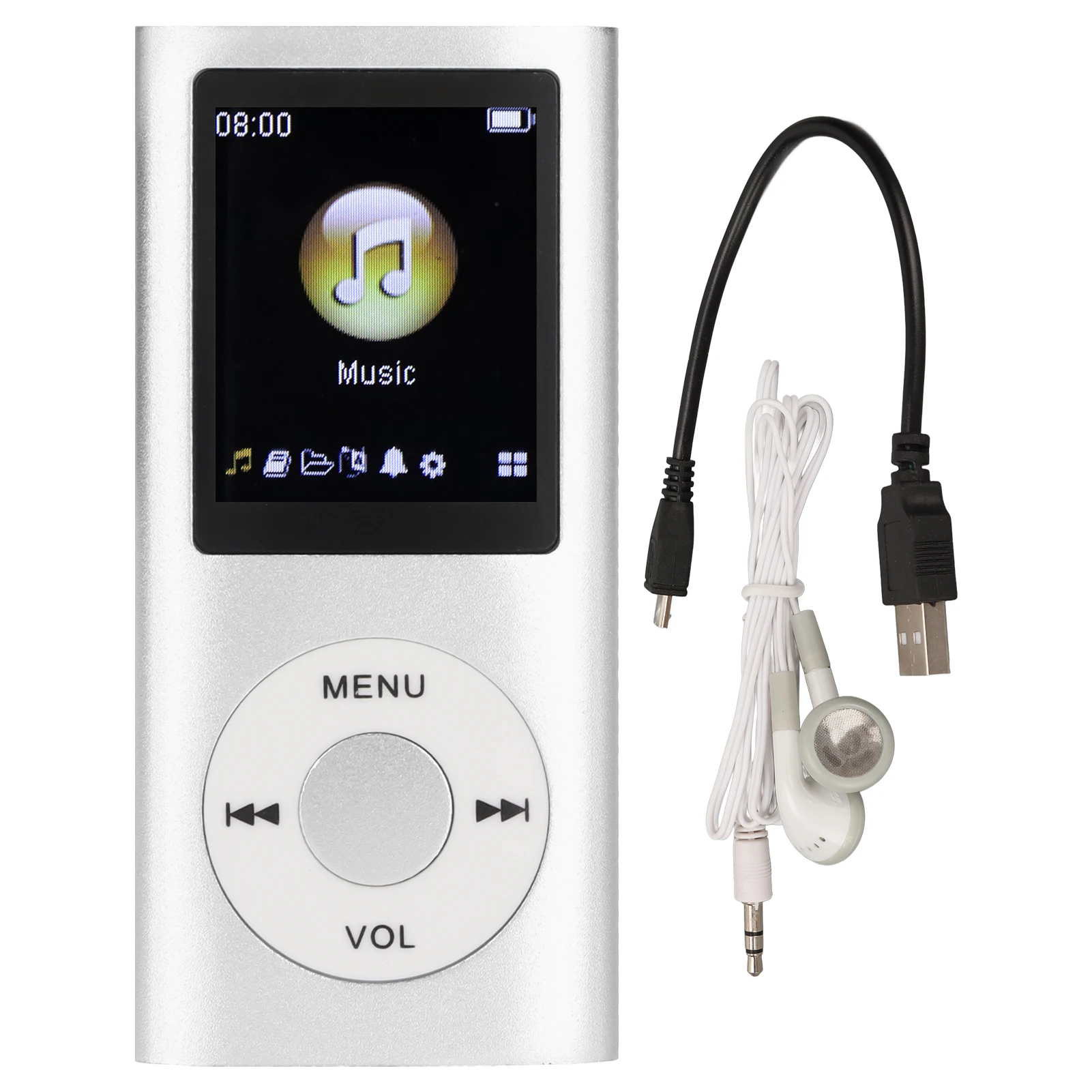 مشغل MP3 من سبائك الألومنيوم، أنيق، متعدد الوظائف، صوت عالي الجودة، نحيف، شاشة LCD مقاس 1.8 بوصة، مشغل موسيقى MP3 محمول من التحرير الجماعيمشغل موسيقى MP3 أنيق متعدد الوظائف مصنوع من سبائك الألومنيوم، يتميز بصوت عالي الجودة، وشاشة LCD رفيعة مقاس 1.8 بوصة، وهو مشغل موسيقى MP3 محمول. - Image 10