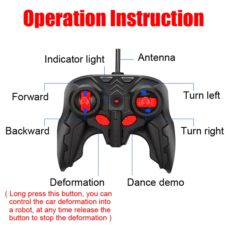 Electric RC Car 2 In 1 Transformation Robots Sports Vehicle Model Robots Boys Toys Remote Cool RC Deformation Cars Kid Toy Gifts - Image 3