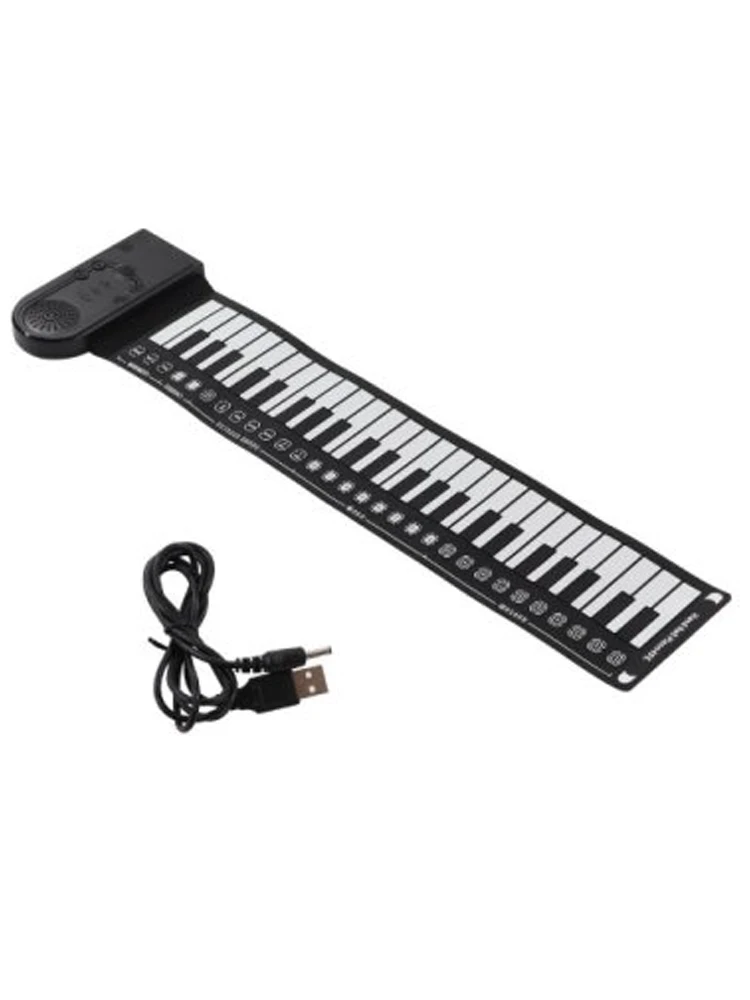 IRIN 49-Key Hand Roll Up Piano Silicone Portable Keyboard Musical Instrument for Education Foldable Beginner Electronic Piano من قسم التحرير الجماعيبيانو IRIN اليدوي القابل للطي ذو 49 مفتاحًا، لوحة مفاتيح سيليكون محمولة، آلة موسيقية تعليمية، بيانو إلكتروني قابل للطي للمبتدئين - Image 8