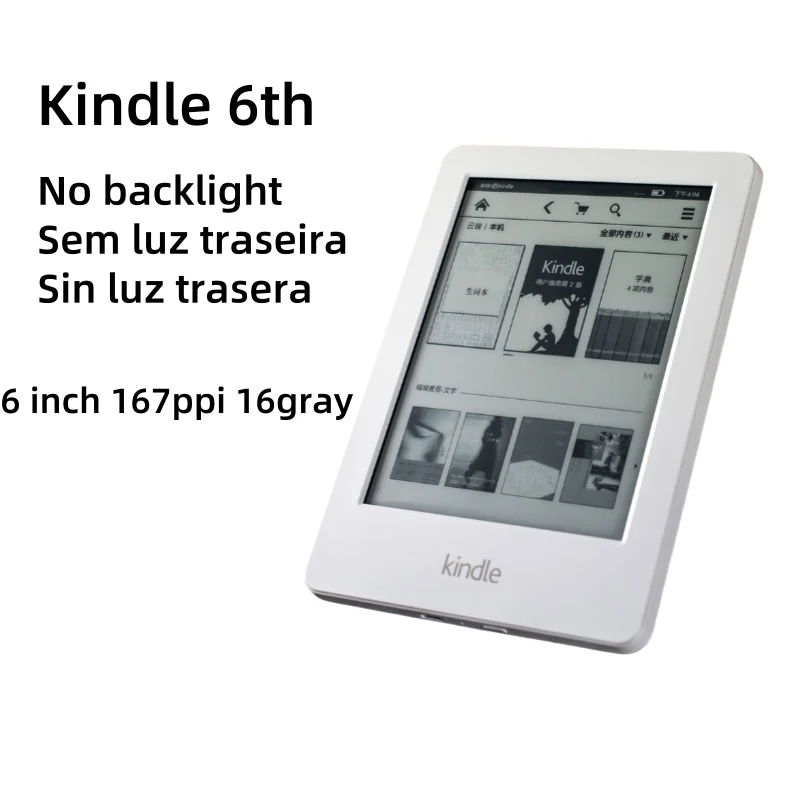 kindlePaperwhite 6th k6 Used registerable Ebook Reader Ereader E Reader e-ink Book for kindle من التحرير الجماعيجهاز Kindle Paperwhite 6th k6 مستعمل، قارئ كتب إلكترونية قابل للتسجيل، قارئ إلكتروني، قارئ إلكتروني، قارئ كتب إلكترونية بتقنية الحبر الإلكتروني، متوافق مع Kindle - Image 7