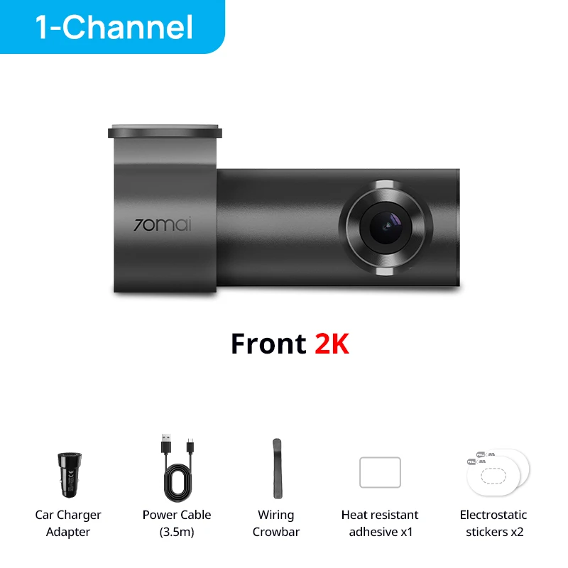 70mai Dash Cam M310 Plus 2K 1440P 143°FOV F1.55 Smart Voice Control 24H Parking Guard Night Vision 70mai M310 Plus 2K Car DVR - Image 8
