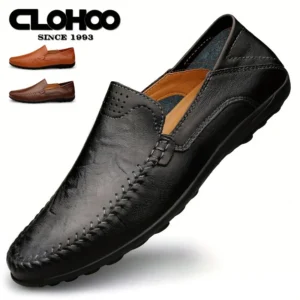 أحذية CLOHOO الرجالية الرسمية غير الرسمية، ذات خياطة جلدية، مريحة وجيدة التهوية، بنعل مطاطي، وطبقة ثانية من جلد البقر من قسم التعديل الجماعيحذاء رجالي من CLOHOO مناسب للعمل والمناسبات غير الرسمية، مصنوع من الجلد، بخياطة جلدية، مريح، يسمح بالتهوية، بنعل مطاطي، وطبقة ثانية من جلد البقر.