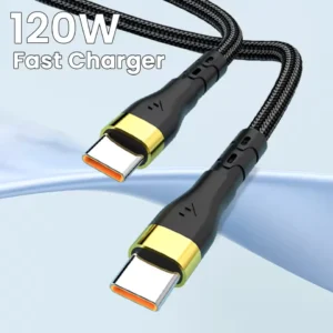 كابل بيانات USB-C إلى Type-C بقدرة 120 واط، كابل شحن فائق السرعة لهواتف سامسونج، آيفون 16، 15، 14 برو ماكس، شاومي، ون بلس، بوكو من قسم التحرير الجماعيكابل بيانات USB-C إلى Type-C بقدرة 120 واط، كابل شحن فائق السرعة لأجهزة سامسونج، آيفون 16، 15، 14 برو ماكس، شاومي، ون بلس، بوكو.