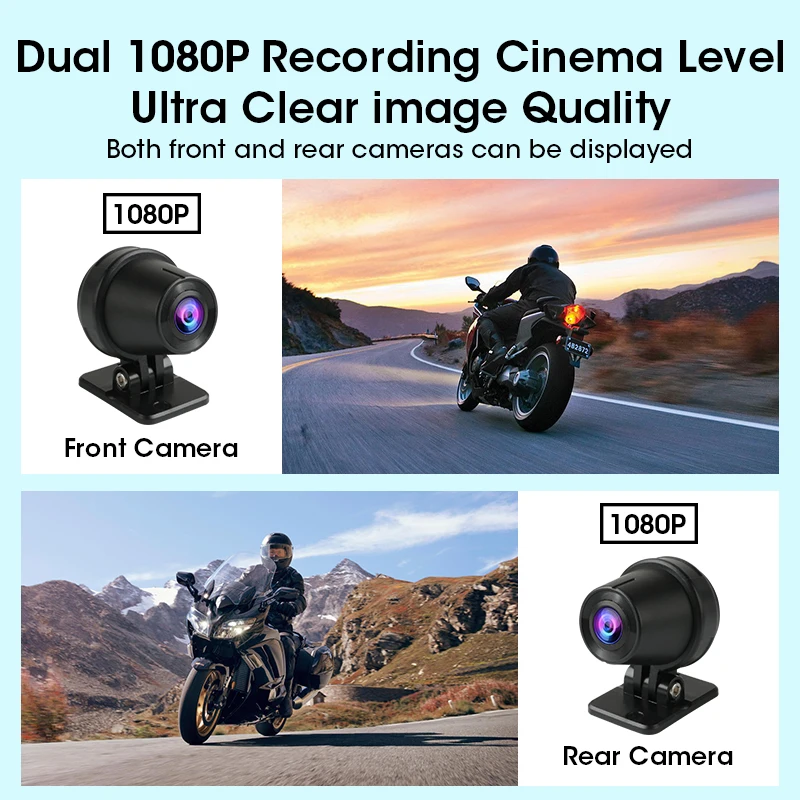 Jansite Portable 6.25 Motorcycle GPS Navigation Wireless Carplay Android Auto DVR Drive Recorder Moto Monitor IPX7 Waterproof من قسم التحرير الجماعيجهاز جانسيت المحمول 6.25 بوصة للملاحة عبر نظام تحديد المواقع العالمي (GPS) للدراجات النارية، لاسلكي، يدعم نظامي كاربلاي وأندرويد أوتو، مسجل فيديو رقمي (DVR) لتسجيل القيادة، مقاوم للماء بمعيار IPX7 - Image 5