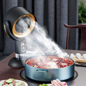 Portable Desktop Range Hood Cleaner Air Adjustable Ventilator Big Suction For Smoking Home Kitchen BBQ hot pot Smoking Machine