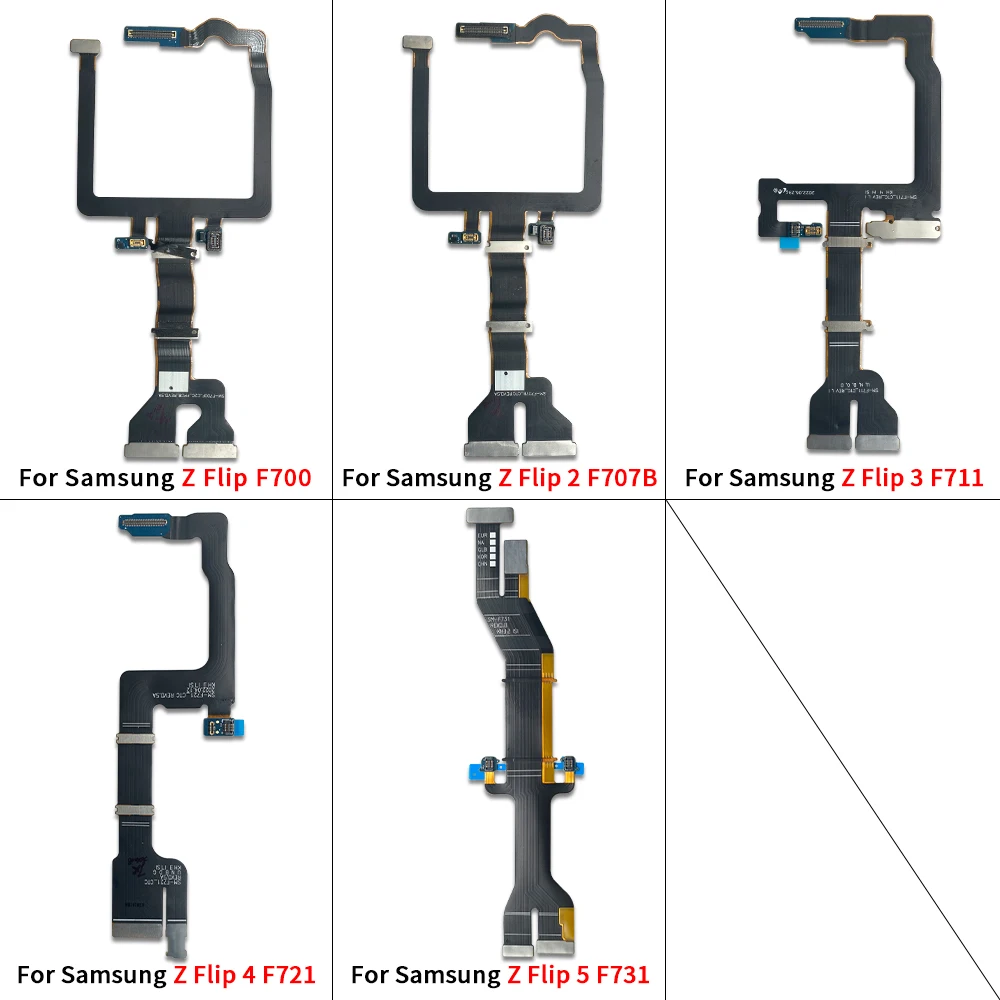 استبدال كابل شريط مرن للوحة الأم وموصلها وشاشة LCD لهواتف سامسونج Z Flip 2 3 4 5 6 7 F1707B F711 F721 F731 F700 من قسم التحرير الجماعيلوحة رئيسية، موصل لوحة أم، كابل مرن لشاشة LCD، بديل لشريط سامسونج Z Flip 2 3 4 5 6 7 F1707B F711 F721 F731 F700 - Image 4