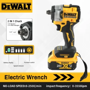DEWALT DCF921 ATOMIC 20V MAX 1/2 بوصة مفتاح ربط لاسلكي يعمل بالصدمات: سرعة متغيرة، شحن مدمج، يأتي مع بطارية من قسم التحرير الجماعيمفتاح ربط لاسلكي ديوالت DCF921 أتوميك 20 فولت ماكس 1/2 بوصة: سرعة متغيرة، شحن مدمج، مزود ببطارية