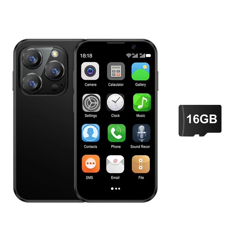 SERVO 16SE Mini Smartphone 16GB ROM Android 9.0 Wifi Dual SIM Standby Play Store 3G WCDMA 3.0Little Smart Cellphone New Version من التحرير الجماعيهاتف SERVO 16SE الذكي الصغير، ذاكرة داخلية 16 جيجابايت، نظام تشغيل أندرويد 9.0، واي فاي، شريحتان، وضع الاستعداد، متجر جوجل بلاي، يدعم شبكات الجيل الثالث WCDMA، شاشة 3.0 بوصة، إصدار جديد - Image 12