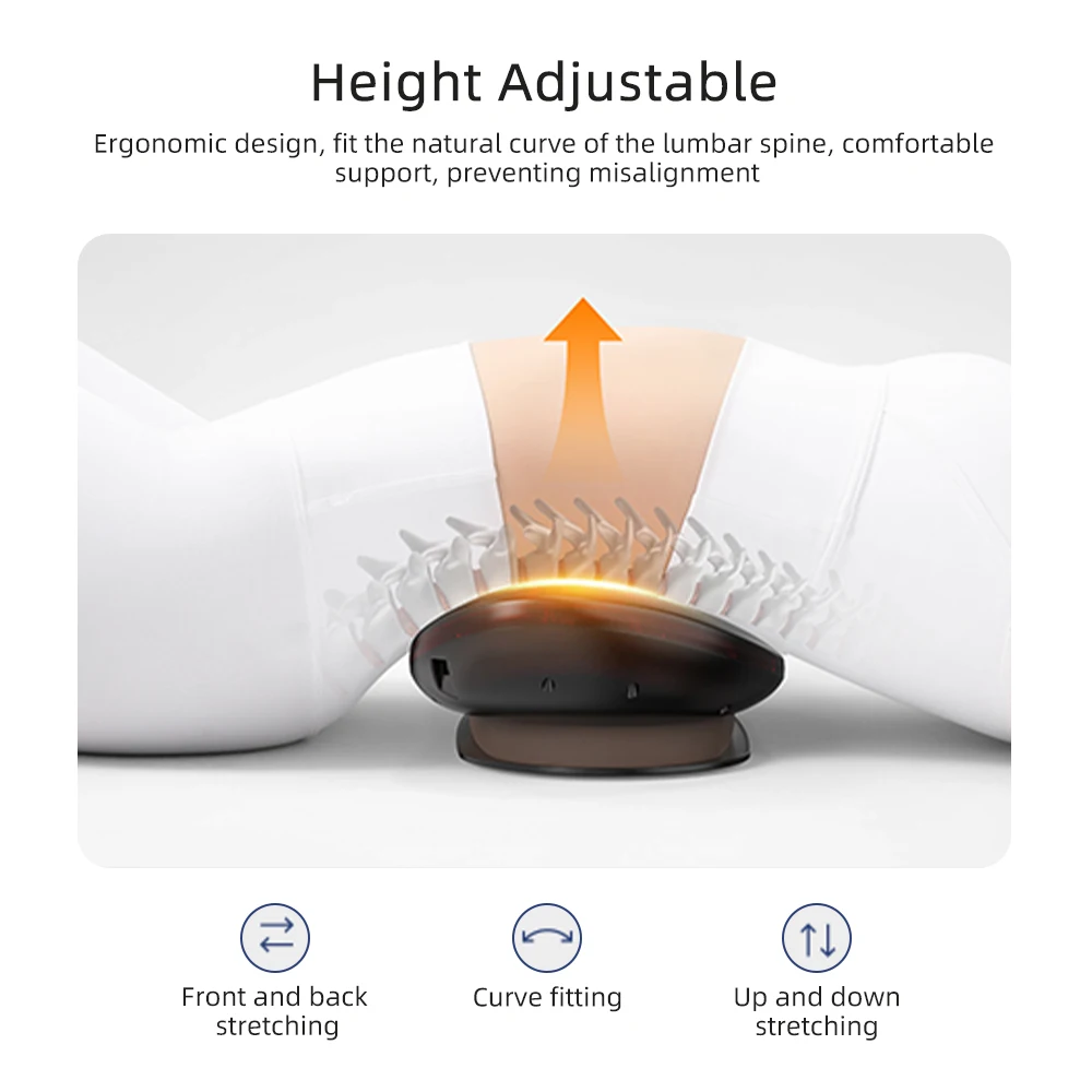 Electric Lumbar Traction Massager Height Adjustable Massage Waist Spine Support Back Massage Machine Relieve Waist - Image 4