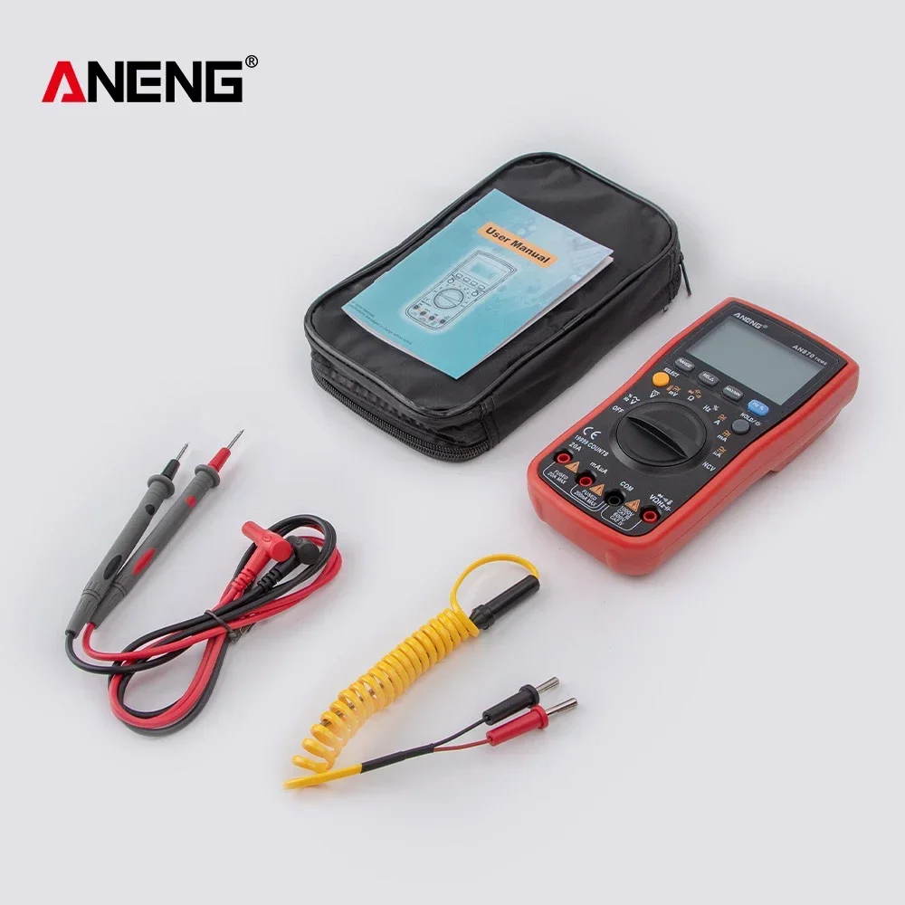 ANENG AN870 Smart Multimeter Digital Professional 19999 Counts AC Voltage Tester Current NCV Capacityance Resistance Ohm Test Tool من التحرير الجماعيجهاز قياس متعدد رقمي ذكي احترافي ANENG AN870، مزود بـ 19999 عدّة، يقيس جهد التيار المتردد، التيار، السعة، المقاومة، والمقاومة بالأوم. - Image 10