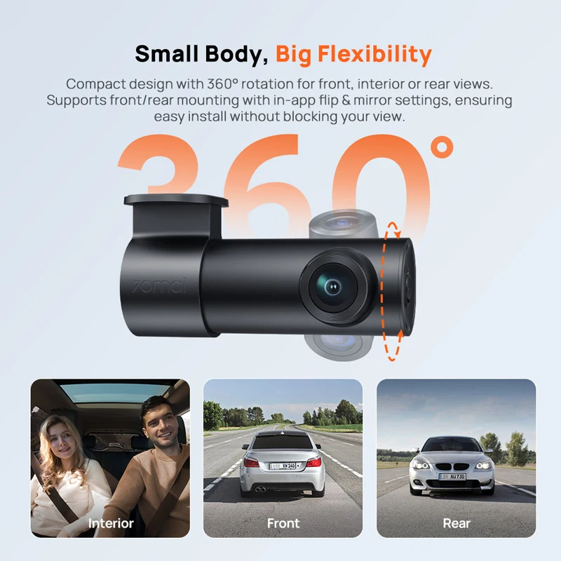 70mai Dash Cam M310 Plus 2K 1440P 143°FOV F1.55 Smart Voice Control 24H Parking Guard Night Vision 70mai M310 Plus 2K Car DVR - Image 2