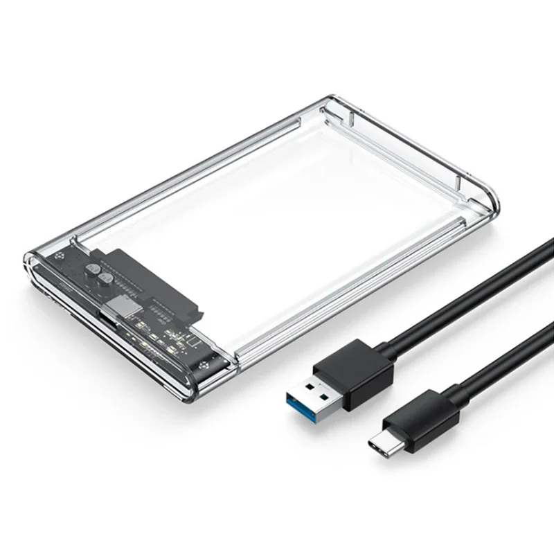 علبة محرك أقراص صلبة 3.0/3.1 بوصة SATA SSD بسرعة نقل بيانات 5 جيجابت في الثانية وتصميم شفاف - هيكل خارجي للهاتف المحمول من التحرير الجماعيعلبة قرص صلب 3.0/3.1 بوصة، علبة قرص صلب SSD SATA 2.5 بوصة بسرعة نقل 5 جيجابت في الثانية وتصميم شفاف، هيكل خارجي محمول - Image 8