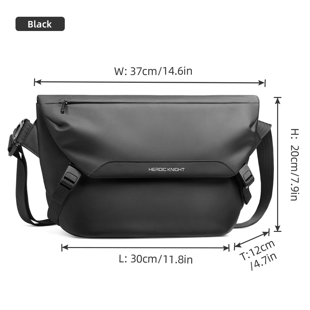HK Water Repellent Messenger Bag Men Bags Casual Shoulder Crossbody Bags Fit 11 inch Ipad Fashion Outdoor Cycling Side Bag Male - Image 8