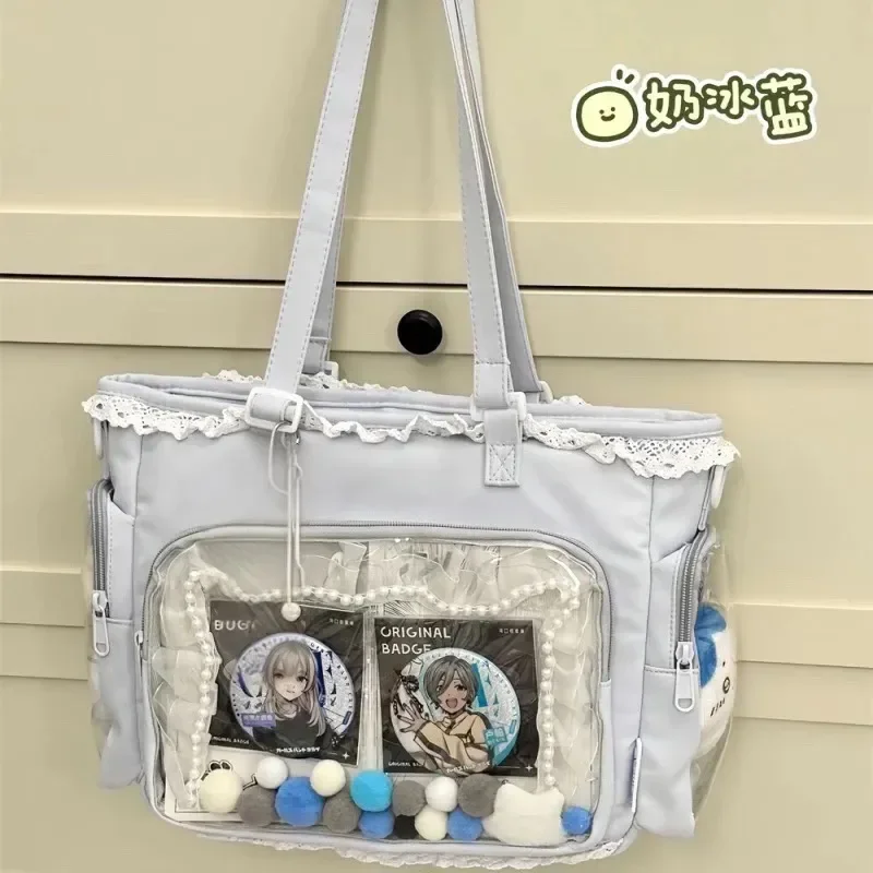 حقيبة باليه كبيرة الحجم من نوع Itabag اليابانية ثنائية الأبعاد ذات كتف واحد، هدية للأصدقاء، حقيبة يد نسائية من قسم التعديل الجماعيحقيبة كتف كبيرة الحجم بتصميم فتاة الباليه، من إيتاباغ اليابانية، ثنائية الأبعاد، هدية مثالية للأصدقاء، حقيبة يد نسائية - Image 4