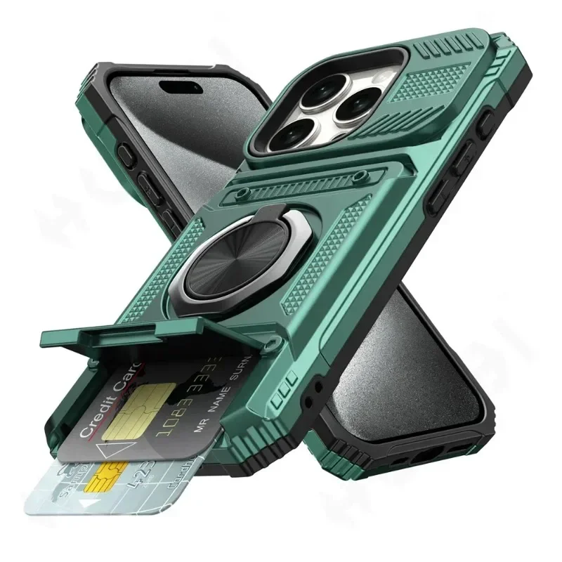 جراب iPhone 16 15 14 13 12 11 Pro Max XS XR 8 7 Plus بحلقة مغناطيسية دوارة وحامل، غطاء محفظة متين للحماية من السقوط من قسم التعديل الجماعيجراب لهاتف آيفون 16، 15، 14، 13، 12، 11 برو ماكس، XS، XR، 8، 7 بلس، مزود بحلقة مغناطيسية دوارة وحامل، حماية متينة ضد السقوط، غطاء محفظة - Image 11