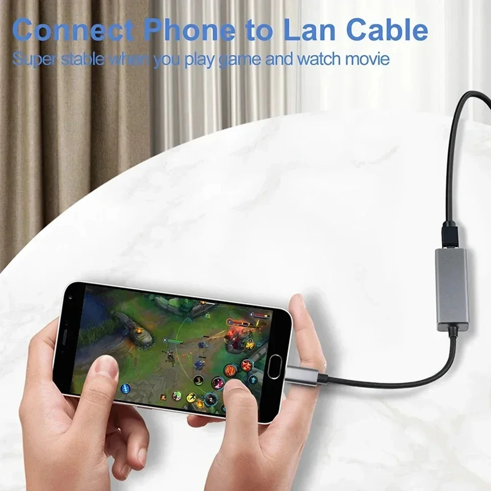 محول إيثرنت USB من النوع C بسرعة 1000 ميجابت في الثانية، بطاقة شبكة RJ45 لأجهزة MacBook وWindows XP و7، كابل إنترنت LAN USB لأجهزة Android من التحرير الجماعيمحول إيثرنت USB من النوع C بسرعة 1000 ميجابت في الثانية، بطاقة شبكة RJ45 لأجهزة MacBook وWindows XP و7، كابل إنترنت LAN USB لأجهزة Android - Image 5