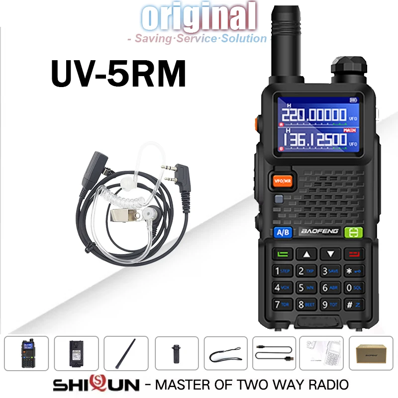 جهاز اتصال لاسلكي باوفينغ UV-5RM ببطارية 3800 مللي أمبير وشاحن USB-C بقدرة 14.5 واط، يدعم نطاقات UHF وVHF اللاسلكية، ونسخ الترددات حتى 999 قناة، وتحديث راديو FM للهواة UV-5RH من قسم التحرير الجماعيجهاز لاسلكي باوفينغ UV-5RM، بطارية 3800 مللي أمبير، شاحن USB-C، 14.5 واط، نطاق ترددات UHF وVHF، نطاق تردد النسخ اللاسلكي 999 قناة، تحديث راديو FM للهواة UV-5RH - Image 7