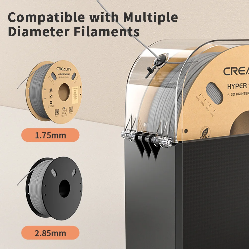Creality Filament Dryer Upgrade Fan Filament Dry Box 1KG PLA PETG ABS TPU Filaments Dehydrator Storage Box Filas Spool Holder من قسم التحرير بالجملةمجفف خيوط الطباعة ثلاثية الأبعاد من كرياليتي، مزود بمروحة، صندوق تجفيف الخيوط، 1 كجم من خيوط PLA وPETG وABS وTPU، صندوق تخزين مجفف الخيوط، حامل بكرة الخيوط - Image 3