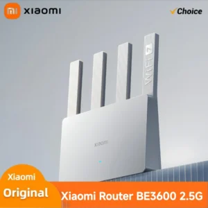 جهاز توجيه شاومي الأصلي BE3600 الجديد بتقنية WiFi 7 ومنفذ إيثرنت 2.5 جيجا هرتز وسرعة شبكة فائقة 3600 ميجابت في الثانية ويعمل مع تطبيق Mi Home للمنزل من التحرير الجماعيراوتر شاومي الأصلي BE3600 الجديد بتقنية واي فاي 7، منفذ إيثرنت 2.5 جيجا، سرعة شبكة فائقة تصل إلى 3600 ميجابت في الثانية، متوافق مع تطبيق Mi Home للتحكم المنزلي