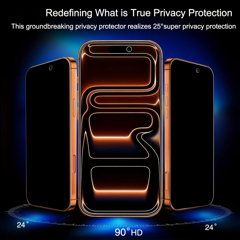 واقي شاشة الخصوصية NNBILI لهاتف iPhone 17 Pro Max، زجاج مضاد للتجسس لهاتف iPhone 16 و15 و14 و13 و12 و11 Pro Max، فيلم خصوصية لهاتف iPhone 17 من التحرير الجماعيواقي شاشة NNBILI لحماية الخصوصية لهاتف iPhone 17 Pro Max، زجاج مضاد للتجسس لهواتف iPhone 16 و15 و14 و13 و12 و11 Pro Max، فيلم حماية الخصوصية لهاتف iPhone 17 - Image 2