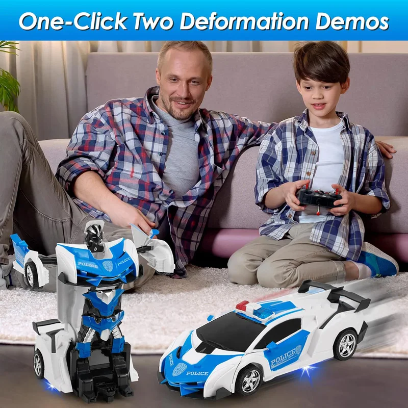 Electric RC Car 2 In 1 Transformation Robots Sports Vehicle Model Robots Boys Toys Remote Cool RC Deformation Cars Kid Toy Gifts - Image 6