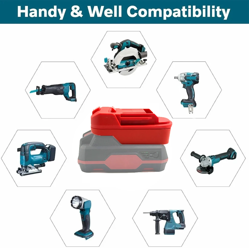 محول بطارية لبطاريات الليثيوم Parkside X20V متوافق مع أدوات الطاقة الكهربائية Makita 18V التي تعمل ببطاريات الليثيوم من قسم التحرير الجماعيمحول بطارية لبطاريات الليثيوم Parkside X20V متوافق مع أدوات الطاقة والمثاقب الكهربائية التي تعمل ببطاريات الليثيوم Makita 18V - Image 5