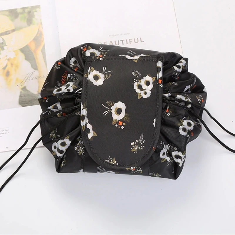 Women Drawstring Cosmetic Bag Travel Storage Makeup Bag Organizer Female Make Up Pouch Portable Waterproof Toiletry Beauty Case - Image 18