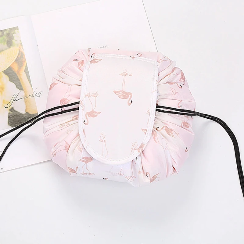 Women Drawstring Cosmetic Bag Travel Storage Makeup Bag Organizer Female Make Up Pouch Portable Waterproof Toiletry Beauty Case - Image 8