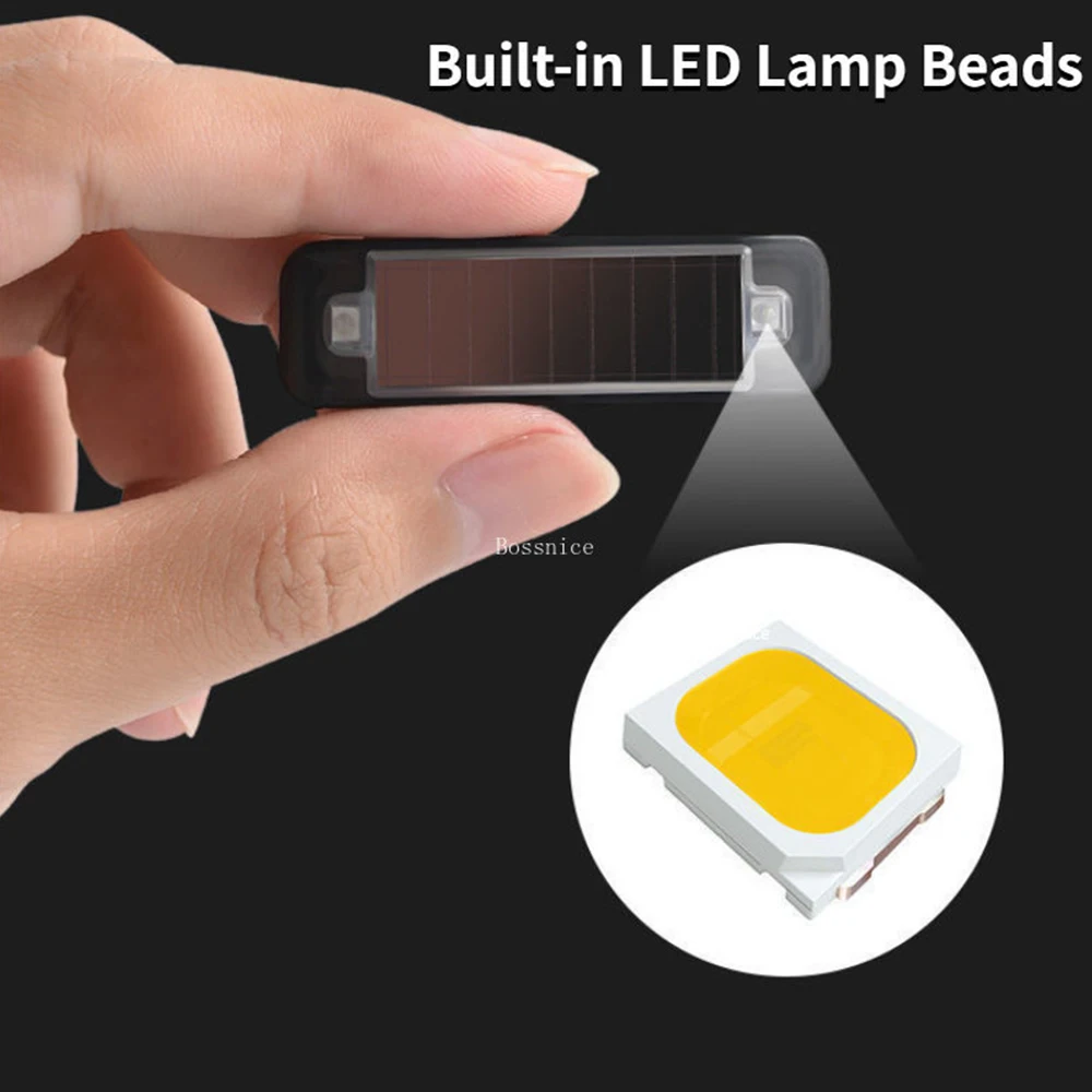 Mini LED Solar Power Car Warning Light Night Security Simulated Alarm Wireless Anti-Theft Caution Lamp Flashing Dummy Alarm Lamp - Image 4