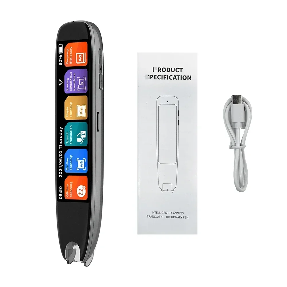 XIKCU S65 Pro Smart Voice Translator 142 Languages WIFI Scan Scan Translation Pen Scanning Translation Pen For Business Travel Abroad من التحرير الجماعيقلم الترجمة الصوتية الذكي XIKCU S65 Pro يدعم 142 لغة، مزود بتقنية واي فاي، قلم ترجمة ومسح ضوئي، مثالي للسفر بغرض العمل أو السفر إلى الخارج - Image 8