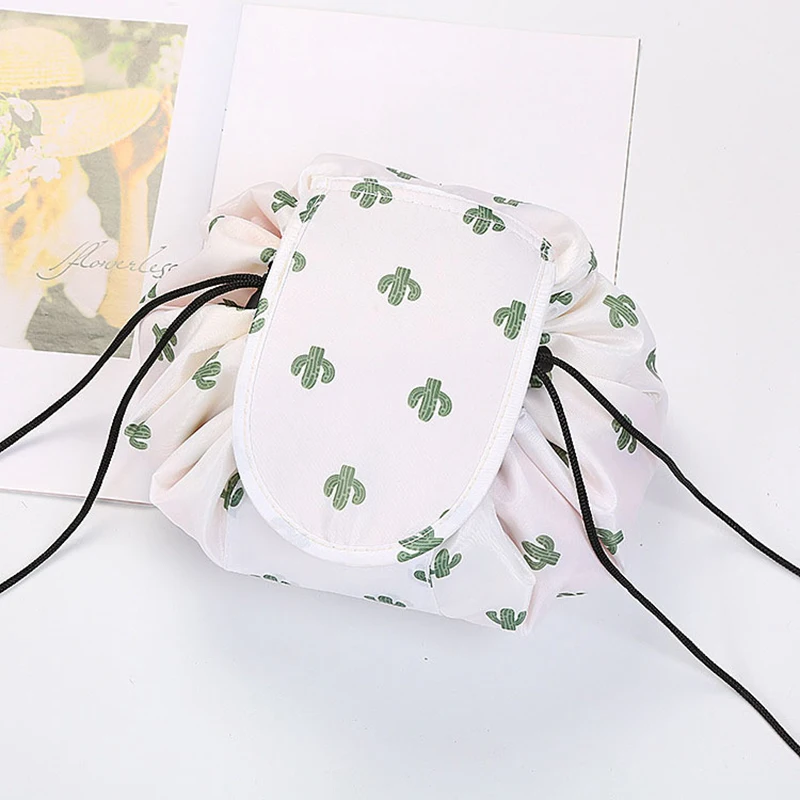 Women Drawstring Cosmetic Bag Travel Storage Makeup Bag Organizer Female Make Up Pouch Portable Waterproof Toiletry Beauty Case - Image 7