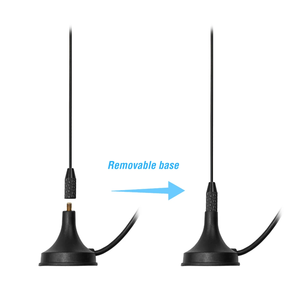 UT-106UV Car Antenna Magnetic SMA-F Dual Band Onboard antenna VHF UHF for Baofeng UV-5R UV82 GT-3TP GT-5 Ham Radio Accessories من التحرير الجماعيهوائي سيارة UT-106UV مغناطيسي ثنائي النطاق SMA-F مدمج VHF UHF لأجهزة راديو الهواة Baofeng UV-5R UV82 GT-3TP GT-5 - Image 3