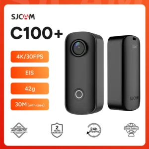 كاميرا الحركة SJCAM C100 Plus بدقة 4K ودقة 30 مترًا ومقاومة للماء وواي فاي 2.4 جيجا هرتز وكاميرا الحركة الرياضية EIS للدراجات الهوائية والدراجات النارية من التحرير الجماعيكاميرا الحركة SJCAM C100 Plus بدقة 4K ومقاومة للماء حتى عمق 30 مترًا، مزودة بتقنية واي فاي 2.4 جيجا هرتز، كاميرا رياضية للحركة، كاميرا تثبيت الصورة الإلكترونية، مناسبة للدراجات الهوائية والنارية.