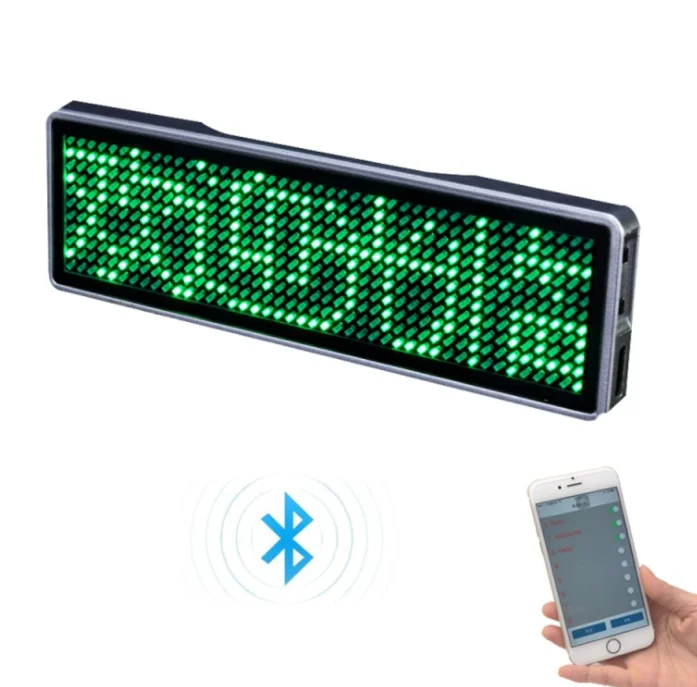 شارة اسم LED بلوتوث جديدة تمامًا، لوحة رسائل قابلة للبرمجة، شاشة LED صغيرة، عرض نمط نص وأرقام عالية الدقة من التحرير الجماعيشارة اسم LED جديدة كليًا بتقنية بلوتوث، لوحة رسائل قابلة للبرمجة، شاشة LED صغيرة، عرض نص عالي الدقة، عرض أرقام وأنماط - Image 12