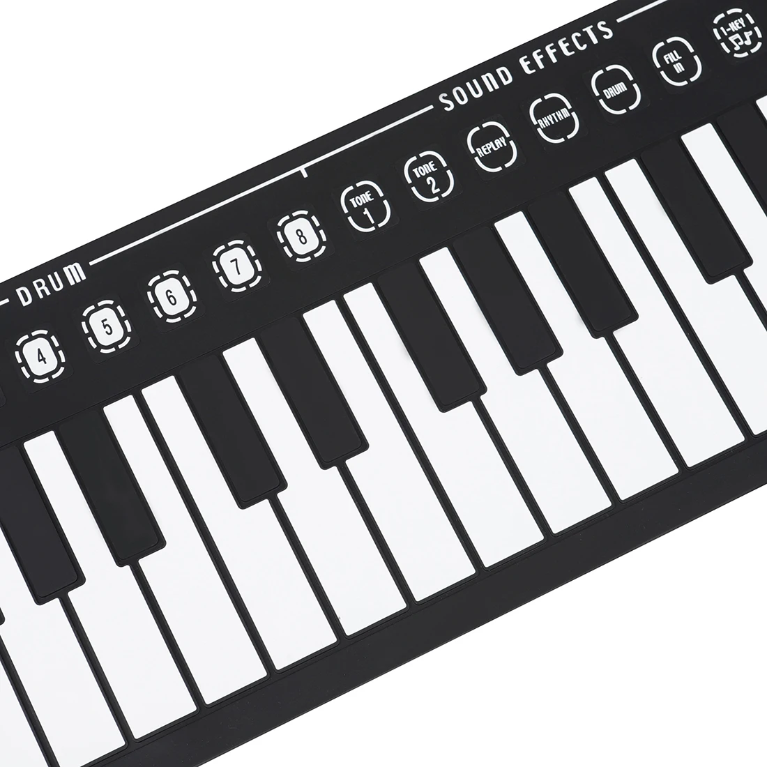 IRIN 49-Key Hand Roll Up Piano Silicone Portable Keyboard Musical Instrument for Education Foldable Beginner Electronic Piano من قسم التحرير الجماعيبيانو IRIN اليدوي القابل للطي ذو 49 مفتاحًا، لوحة مفاتيح سيليكون محمولة، آلة موسيقية تعليمية، بيانو إلكتروني قابل للطي للمبتدئين - Image 6