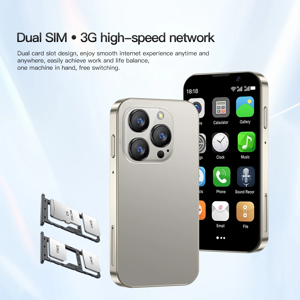 SERVO 16SE Mini Smartphone 16GB ROM Android 9.0 Wifi Dual SIM Standby Play Store 3G WCDMA 3.0Little Smart Cellphone New Version من التحرير الجماعيهاتف SERVO 16SE الذكي الصغير، ذاكرة داخلية 16 جيجابايت، نظام تشغيل أندرويد 9.0، واي فاي، شريحتان، وضع الاستعداد، متجر جوجل بلاي، يدعم شبكات الجيل الثالث WCDMA، شاشة 3.0 بوصة، إصدار جديد - Image 2