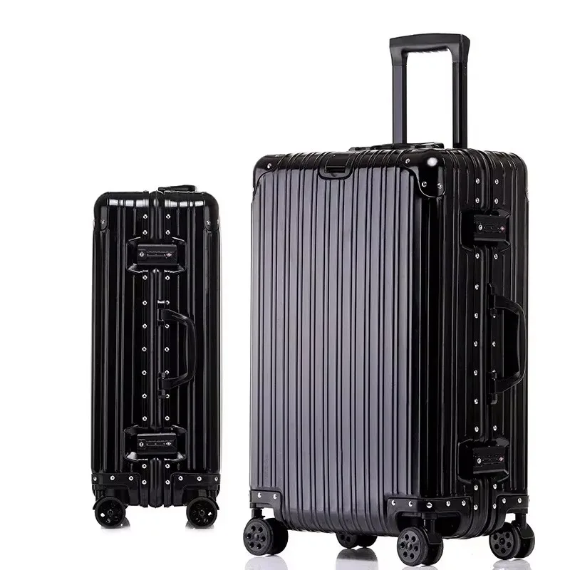 100% Aluminum-magnesium Alloy Travel Suitcase High Quality Rolling Luggage 20/24/26/29'' Trolley Luggage Carry-On Cabin Suitcase - Image 11