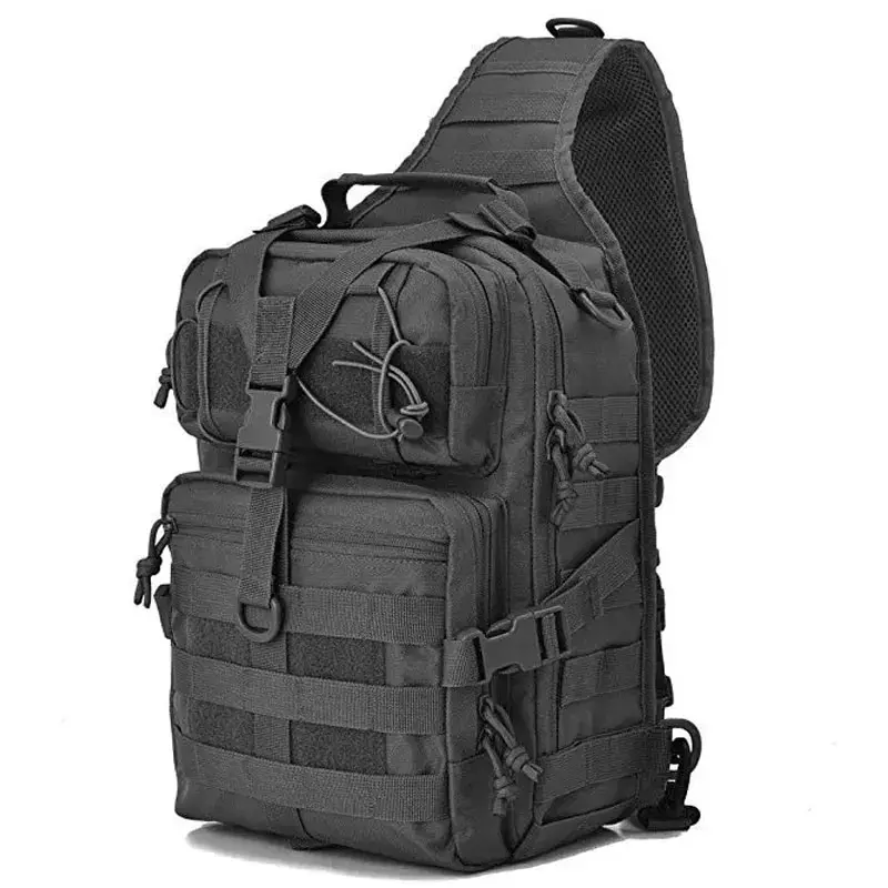 Rilibegan Chest Bag Waterproof Oxford Single Shoulder Bags Tactical Chest Bags Big Capacity Crossbody Bags Camouflage Chest Bag - Image 7