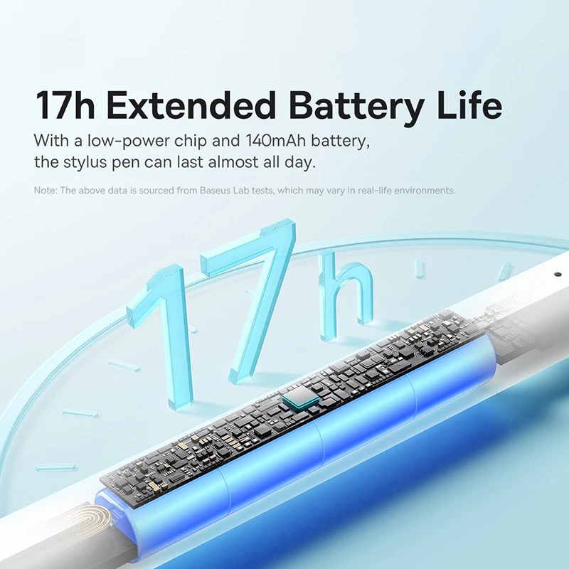 Baseus 3rd Gen Bluetooth Stylus for Apple Pencil Palm Rejection Compatible with iPad pro Mini Air 2024 2022-2018 for Apple Pen من التحرير الجماعيقلم Baseus من الجيل الثالث بتقنية بلوتوث، متوافق مع قلم Apple Pencil، مع خاصية رفض راحة اليد، متوافق مع iPad Pro وMini وAir (2024، 2022، 2018) وقلم Apple Pencil. - Image 2