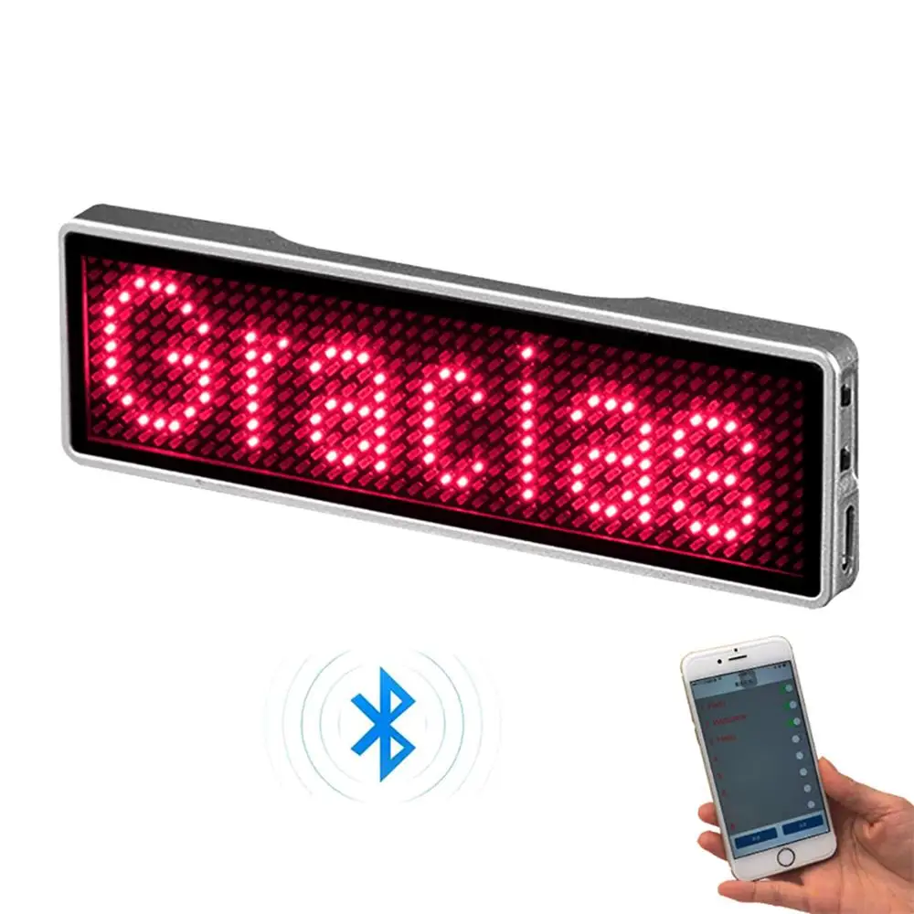 شارة اسم LED بلوتوث جديدة تمامًا، لوحة رسائل قابلة للبرمجة، شاشة LED صغيرة، عرض نمط نص وأرقام عالية الدقة من التحرير الجماعيشارة اسم LED جديدة كليًا بتقنية بلوتوث، لوحة رسائل قابلة للبرمجة، شاشة LED صغيرة، عرض نص عالي الدقة، عرض أرقام وأنماط - Image 6